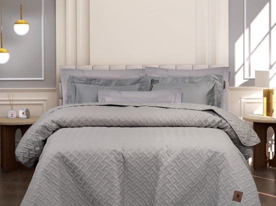 Κουβερλί 3462 Light Grey Greenwich Polo Club Υπέρδιπλo 220x240cm Microfiber