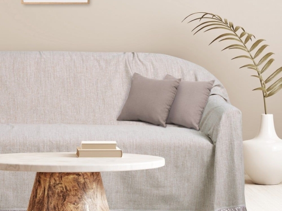 Ριχτάρι 0260 Beige Das Home Διθέσιο 180x250cm 100% Βαμβάκι