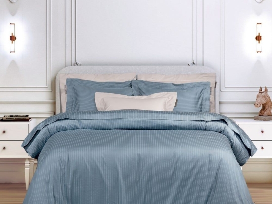 Σεντόνια 2192 (Σετ 4τμχ) Blue Greenwich Polo Club Υπέρδιπλo 240x260cm 100% Βαμβακοσατέν