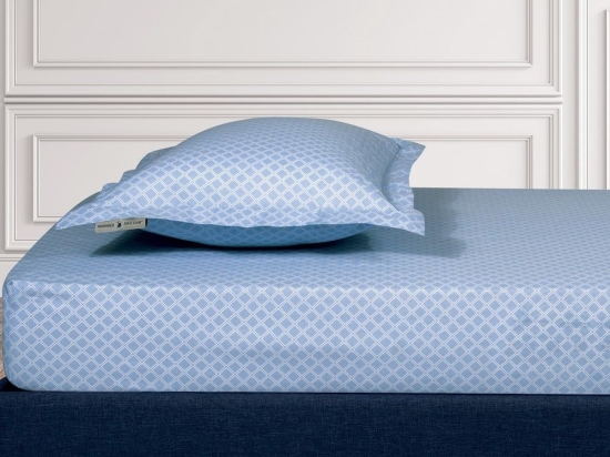Σεντόνι 2511 Με Λάστιχο Blue Greenwich Polo Club King Size 180x235cm Βαμβάκι-Πολυέστερ