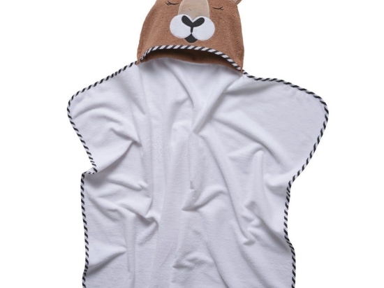 Κάπα Βρεφική 4894 Smile Embroidery White-Brown Das Home