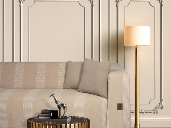 Ριχτάρι 3917 Ivory-Spaghi Greenwich Polo Club Διθέσιο 180x250cm 100% Βαμβάκι
