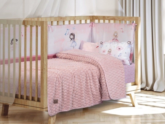 Κουβέρτα Βρεφική 8848 Fleece Pink Greenwich Polo Club Κούνιας 110x150cm Polyester,Chinlon