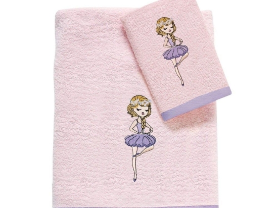 Πετσέτες Βρεφικές 4913 (Σετ 2τμχ) Pink-Lilac Das Home Σετ Πετσέτες 70x140cm 100% Βαμβάκι