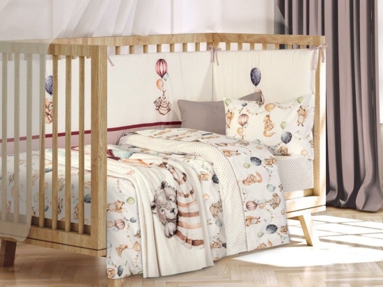 Κουβέρτα Βρεφική 8850 Fleece Cream-Taupe Greenwich Polo Club Κούνιας 110x150cm Πολυέστερ