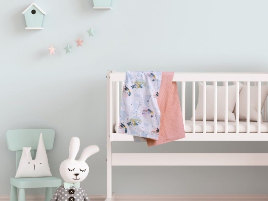 Σεντόνια Βρεφικά 4915 (Σετ 2τμχ) Light Blue-Pink-Mint Das Home Λίκνου 70x120cm 100% Βαμβάκι