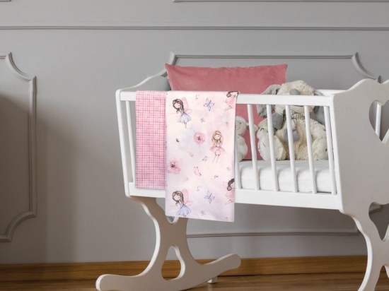 Σεντόνια Βρεφικά 8849 (Σετ 2τμχ) Pink-Dusty Rose Greenwich Polo Club Λίκνου 70x120cm 100% Βαμβάκι