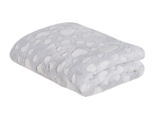 Κουβέρτα Βρεφική Relax 4909 Fleece Light Grey Das Home Αγκαλιάς 75x100cm Πολυέστερ