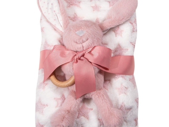 Κουβέρτα Βρεφική 8845 Fleece White-Pink Greenwich Polo Club Αγκαλιάς 75x100cm Πολυέστερ