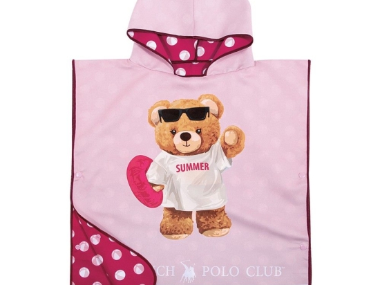 Πόντσο Θαλάσσης Παιδικό 4039 Pink Greenwich Polo Club