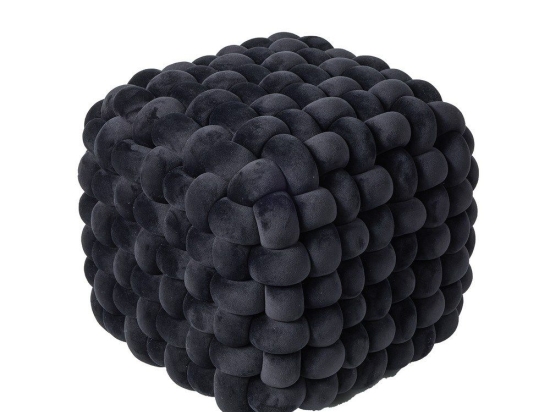 Πουφ 2271 43x43x40 Black Das Home