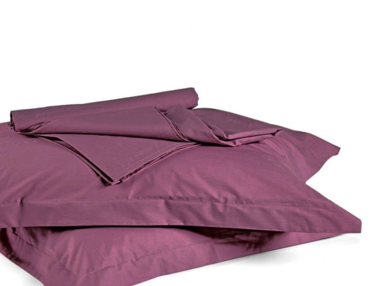 Σεντόνι True Col 0501 Με Λάστιχο Purple Kentia King Size 180x200cm 100% Πενιέ Βαμβάκι