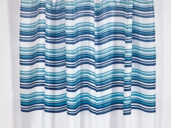 Κουρτίνα Μπάνιου Brock Blue -Turqoise Kentia 180Πx200Υ 180x200cm Πολυέστερ