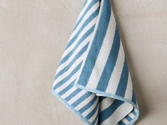 Πετσέτα Presley 01 Blue-Ecru Kentia Χεριών 30x50cm 100% Βαμβάκι