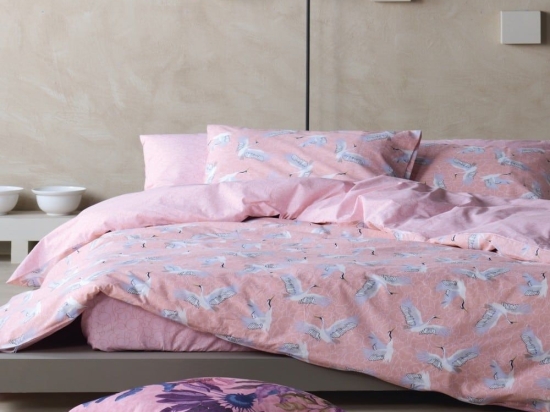 Σεντόνια Kimora (Σετ 3τμχ) Pink-Lila Kentia Μονό 160x270cm 100% Βαμβάκι
