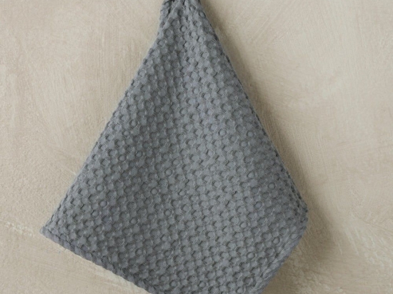 Πετσέτα Κουζίνας Waffle Lavare 22 Grey Kentia 40x60cm 100% Βαμβάκι