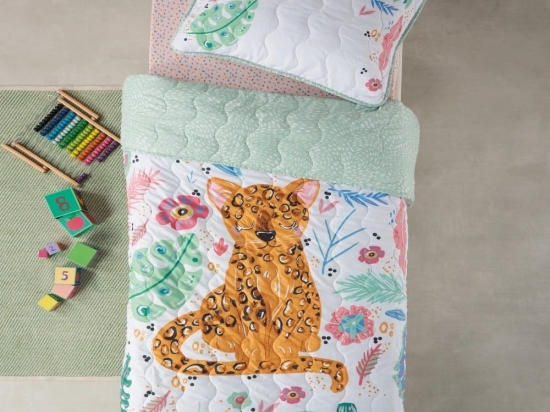 Κουβερλί Παιδικό Deniz Multi Kentia Μονό 160x230cm Microfiber-Polyester