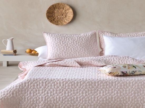 Κουβερλί Polenta 14 Pink Kentia Μονό 160x240cm Microfiber-Polyester