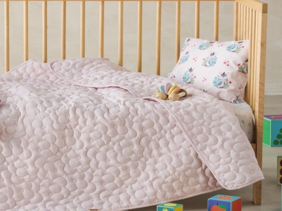 Κουβερλί Βρεφικό Polenta 14 Pink Kentia 110x140cm Microfiber-Polyester