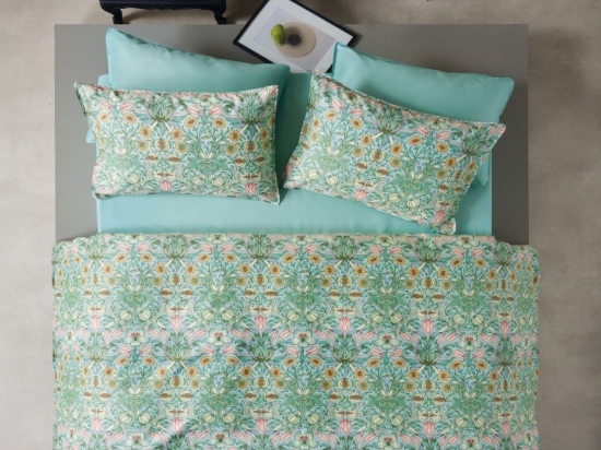 Σεντόνια Nova 10 (Σετ 4τμχ) Veraman-Pink Kentia Υπέρδιπλο 240x270cm 100% Βαμβακοσατέν