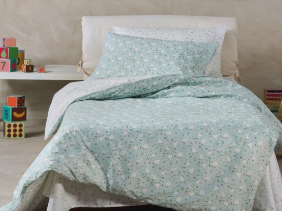 Κουβερλί Παιδικό Nils Mint Kentia Μονό 160x240cm 100% Βαμβάκι