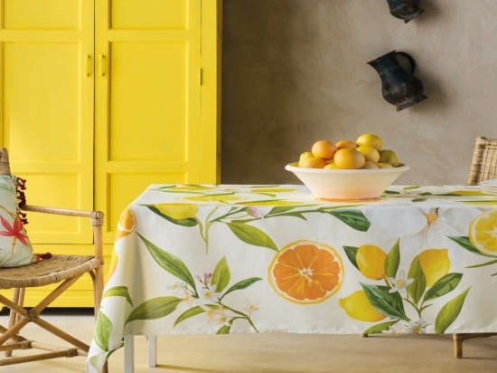 Τραπεζομάντηλο Rambler Multi Kentia 135X180cm Βαμβάκι-Πολυέστερ