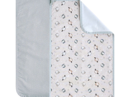 Σελτεδάκια Βρεφικά Duviri (Σετ 2τμχ) Ciel-Ecru Kentia 72x42cm 100% Βαμβάκι