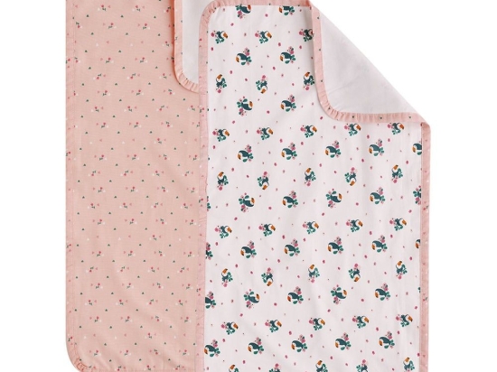 Σελτεδάκια Βρεφικά Taiko (Σετ 2τμχ) Light Pink Kentia 72x42cm 100% Βαμβάκι