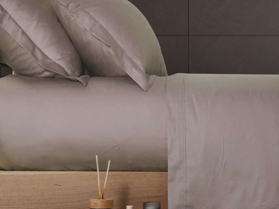 Σεντόνι Elements Grey Nef Nef King Size 280x270cm Χωρίς Λάστιχο 100% Βαμβακοσατέν