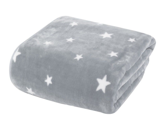 Κουβέρτα Βρεφική Stellar Grey Nef-Nef Αγκαλιάς 75x100cm Πολυέστερ