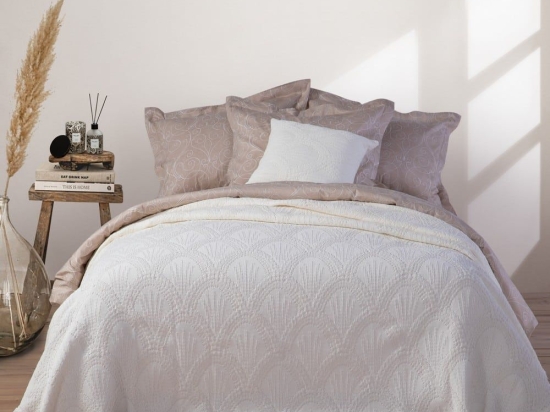 Κουβέρτα Revence Ecru Nef-Nef Υπέρδιπλο 230x250cm 100% Βαμβάκι