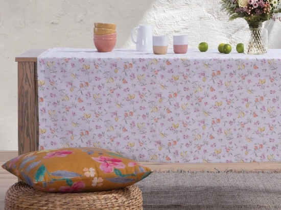 Τραπεζομάντηλο Citrus Flower Multi Nef-Nef 140X180 Βαμβάκι-Πολυέστερ