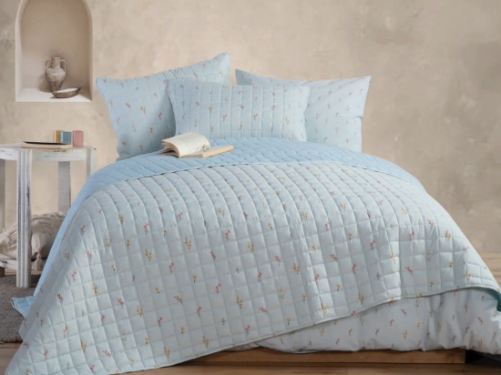 Κουβερλί Sierra Aqua Nef-Nef Μονό 180x240cm Microfiber-Polyester