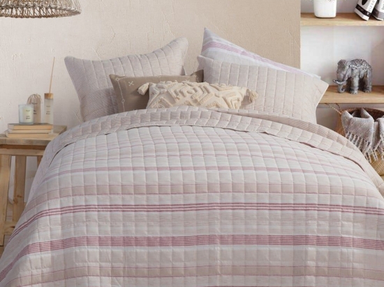 Κουβερλί Canfield Beige Nef-Nef Υπέρδιπλo 230x240cm Microfiber-Polyester