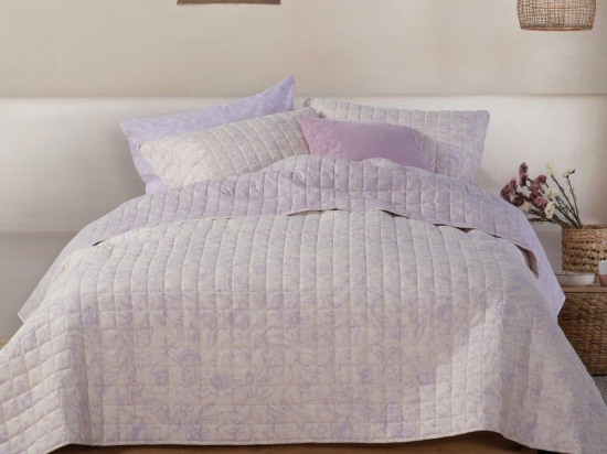 Κουβερλί Garnet Mauve Nef-Nef Μονό 180x240cm Microfiber-Polyester