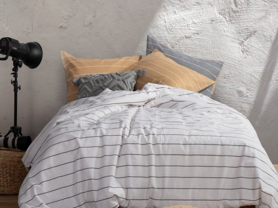 Σεντόνια Marven (Σετ 4τμχ) Grey Nef-Nef Υπέρδιπλο 240x270cm 100% Βαμβάκι