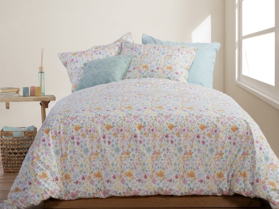 Σεντόνια Valia (Σετ 4τμχ) Multi Nef-Nef Υπέρδιπλο 240x270cm 100% Βαμβάκι