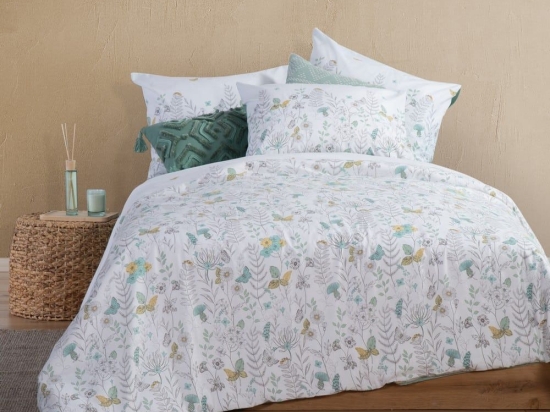 Σεντόνια Spring Mood (Σετ 4τμχ) Mint Nef-Nef Υπέρδιπλο 240x270cm 100% Βαμβάκι