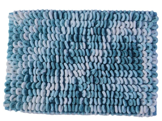 Ταπέτο Μπάνιου Moanna Blue Nef-Nef 50X80cm Βαμβάκι-Πολυέστερ