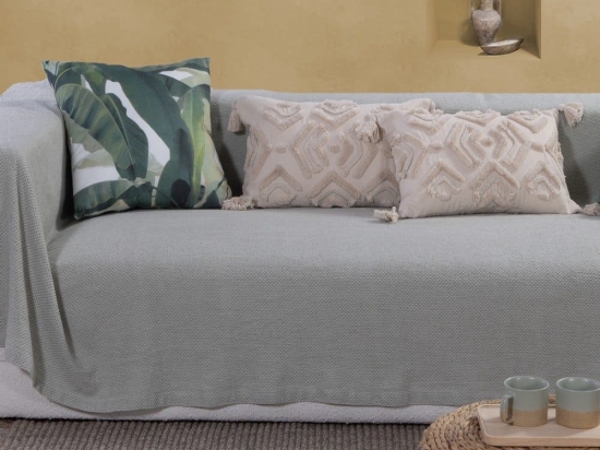 Ριχτάρι Betty Sage Green Nef-Nef Πολυθρόνα 180x180cm 100% Βαμβάκι