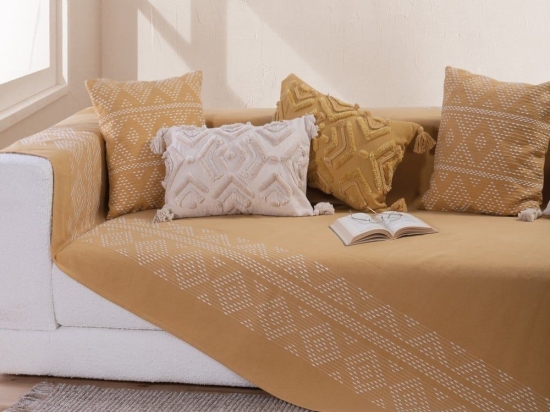 Ριχτάρι Quantum Yellow Nef-Nef Πολυθρόνα 180x180cm 100% Βαμβάκι