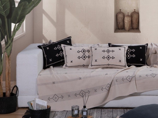 Ριχτάρι Figerald Natural Nef-Nef Τριθέσιο 180x300cm 100% Βαμβάκι