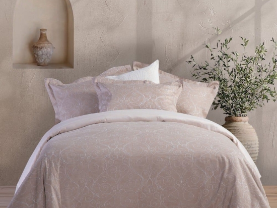 Παπλωματοθήκη Vital (Σετ 3τμχ) Beige Nef-Nef Υπέρδιπλo 240x230cm 100% Βαμβακοσατέν