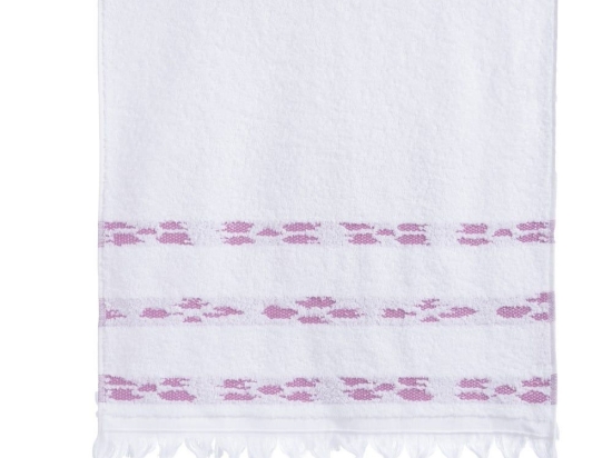 Πετσέτα Garnet White-Mauve Nef-Nef Προσώπου 50x90cm 100% Βαμβάκι