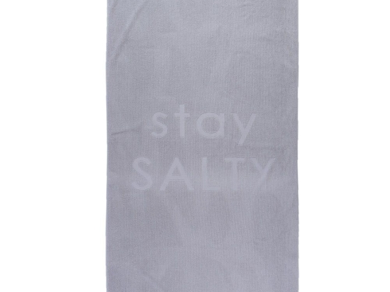 Πετσέτα Θαλάσσης Stay Salty Silver Nef-Nef Θαλάσσης 90x170cm 100% Βαμβάκι
