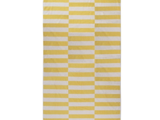 Πετσέτα Θαλάσσης Groovy Lime Yellow Nef-Nef Θαλάσσης 90x170cm 100% Βαμβάκι