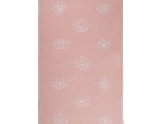 Πετσέτα Θαλάσσης - Παρεό Eyes One Me Pink Nef-Nef Θαλάσσης 90x170cm 100% Βαμβάκι
