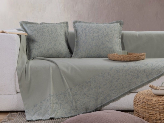 Ριχτάρι Ambrose Green Nef-Nef Διθέσιο 170x250cm Βαμβάκι-Πολυέστερ