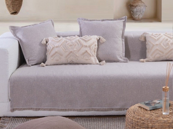 Ριχτάρι Aronia Beige Nef-Nef Διθέσιο 170x250cm Βαμβάκι-Πολυέστερ
