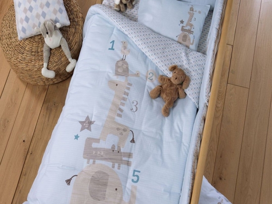 Πάπλωμα Βρεφικό Favorite Toys Light Blue Nef-Nef Homeware 110x140cm 100% Βαμβάκι